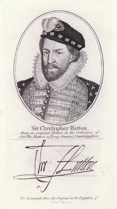 Sir Christopher Hatton, Lord Chancellor van Engeland en favoriet van koningin Elizabeth I door English School