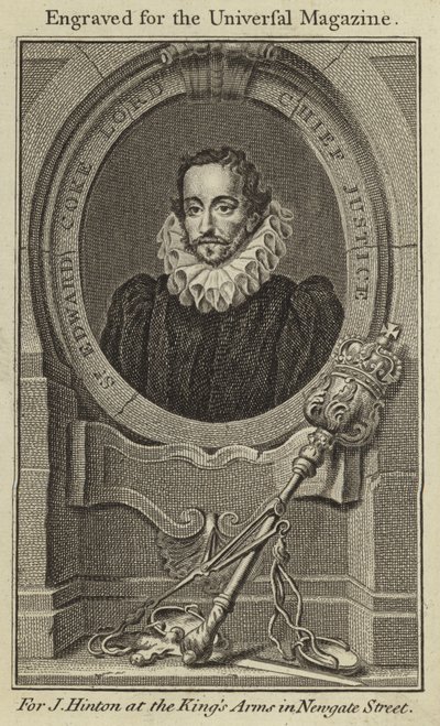 Sir Edward Coke, Lord Chief Justice door English School