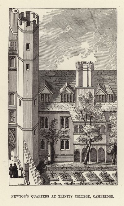 Verblijf van Sir Isaac Newton aan Trinity College, Cambridge door English School