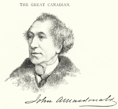 Sir John Alexander Macdonald door English School