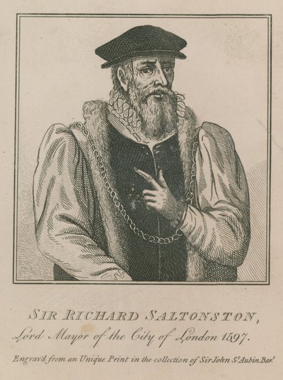 Sir Richard Saltonston, burgemeester van Londen 1597 door English School