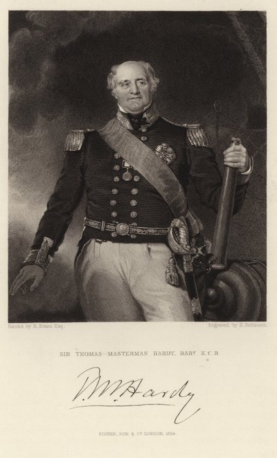 Sir Thomas-Masterman Hardy door English School