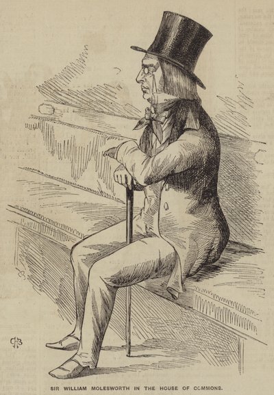 Sir William Molesworth in het Lagerhuis door English School