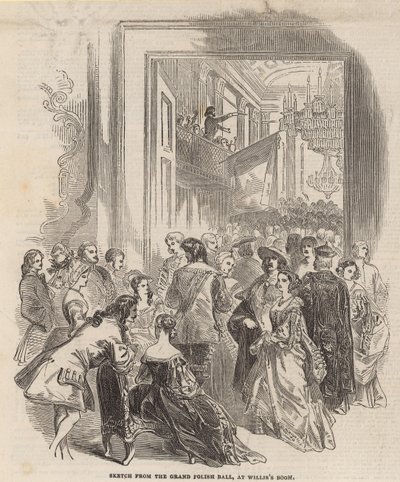 Schets uit de Grote Poolse Hal in Williss Room door English School