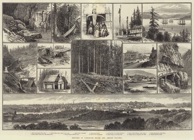 Schetsen van Vancouver Island en British Columbia door English School