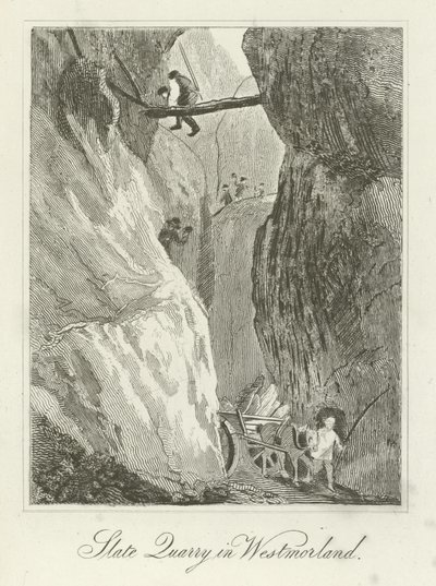 Leisteengroeve in Westmorland door English School