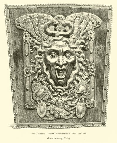 Klein schild, Italiaans vakmanschap, 16e eeuw door English School