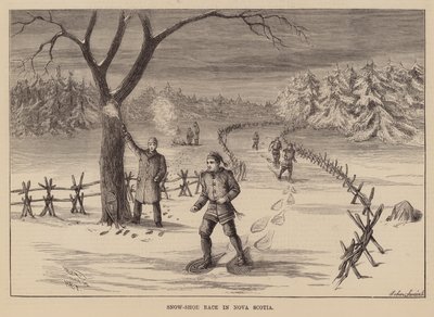 Sneeuwschoenrace in Nova Scotia door English School