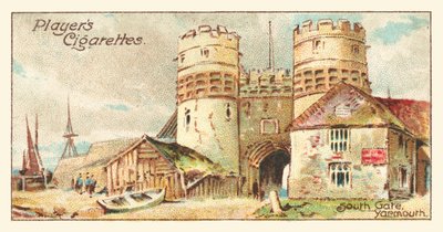 South Gate, Yarmouth (chromolitho) door English School