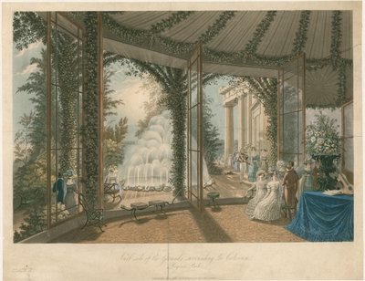 Zuidzijde van de gronden rondom het Colosseum, Regents Park door English School