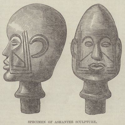 Voorbeeld van Ashantee-sculptuur door English School