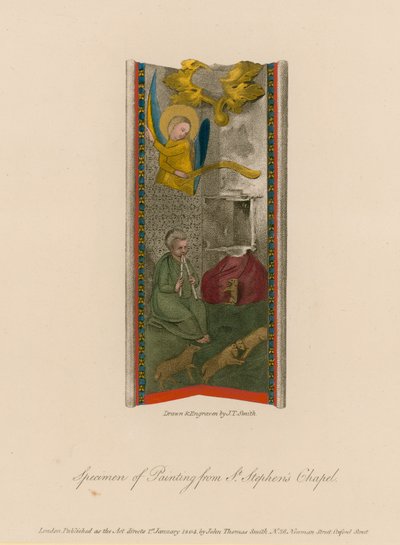 Voorbeelden van schilderijen uit de St. Stephens Kapel door English School
