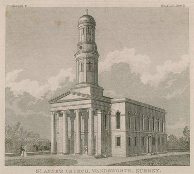 St. Annes kerk in Wandsworth door English School