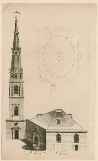 St Antholin, Londen door English School