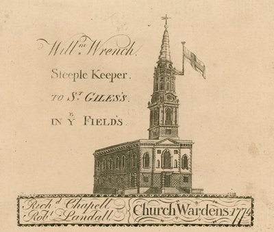 St Giles in the Fields, Londen door English School
