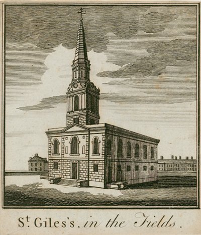 St Giles in the Fields, Londen door English School