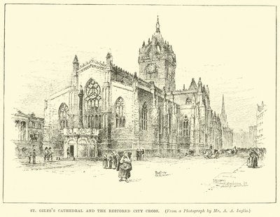 St Giles Kathedraal en het gerestaureerde Stadsplein door English School