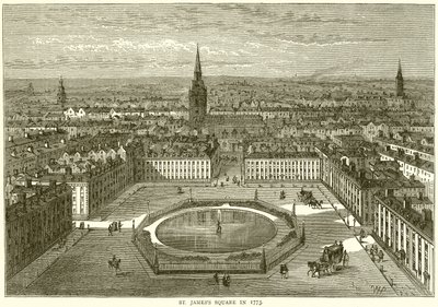 St. Jamess Square in 1773 door English School