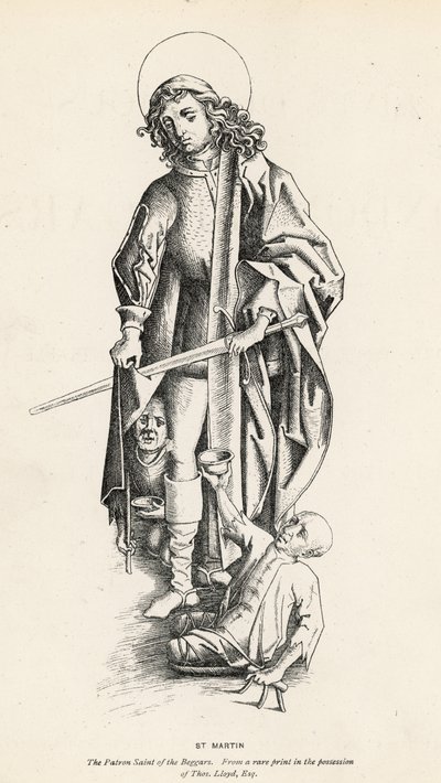 Sint Martinus, de beschermheilige van bedelaars door English School