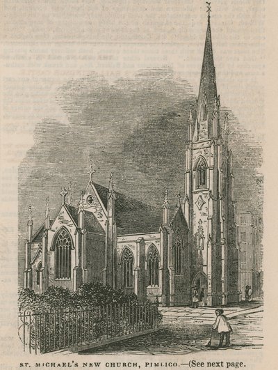 St. Michaels nieuwe Kerk in Pimlico door English School