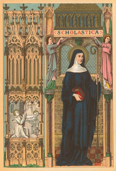 St. Scholastica door English School