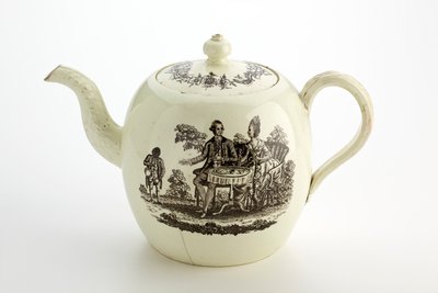 Staffordshire Wedgwood theepot, ca. 1775-85 door English School