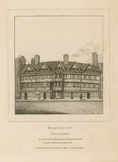 Staples Inn, Holborn door English School