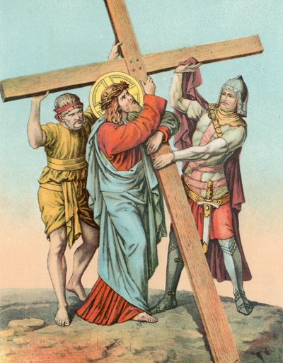 Station II Christus neemt het kruis op zijn schouder door English School