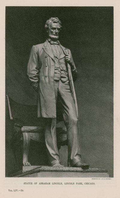 Standbeeld van Abraham Lincoln door English School
