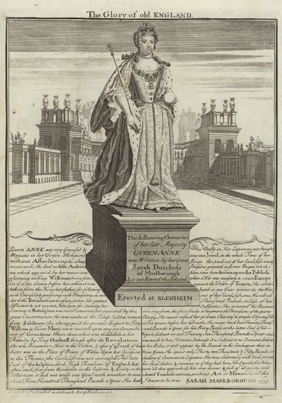 Standbeeld van Anne, Koningin van Groot-Brittannië door English School