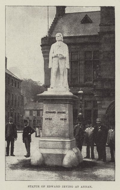 Standbeeld van Edward Irving in Annan door English School