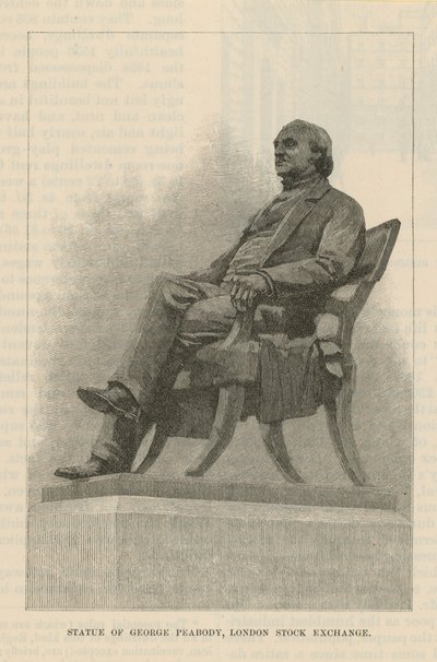 Standbeeld van George Peabody door English School