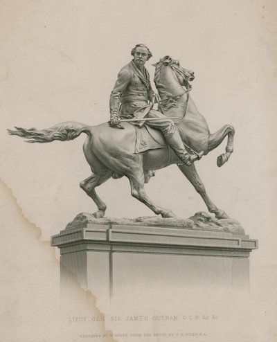 Standbeeld van luitenant-generaal Sir James Outram, GCB, Calcutta door English School