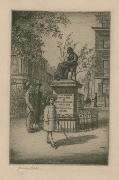 Standbeeld van Thomas Carlyle door English School