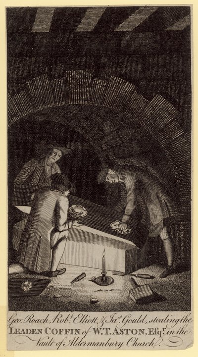 Het stelen van de loden kist van W T Aston door English School