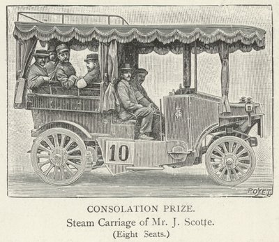 Stoomwagen van de heer J Scotte door English School