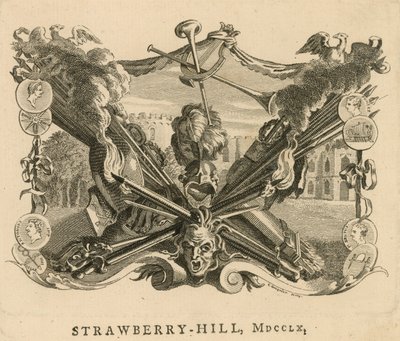Strawberry Hill, Londen, 1760 door English School