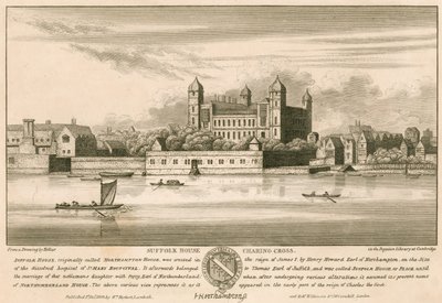 Suffolk House (later Northampton House en Northumberland House), Charing Cross, Londen door English School