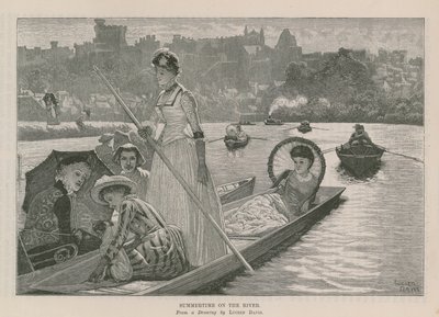 Zomertijd op de rivier door English School