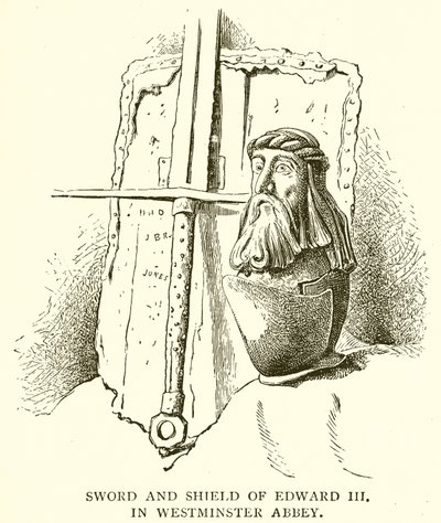 Zwaard en Schild van Eduard III in Westminster Abbey door English School