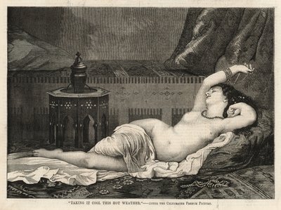 Koel blijven in dit hete weer - naar het beroemde Franse schilderij door English School