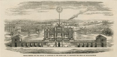 Tempel opgericht om de vrede van Aken te vieren door English School