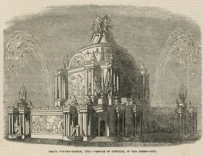 Tempel van Concord in Green Park door English School