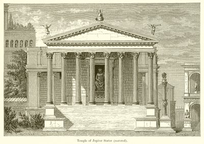 Tempel van Jupiter Stator (gerestaureerd) door English School
