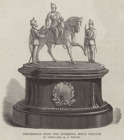 Getuigenis van de Liverpool Rifle Brigade aan Luitenant-Kolonel R J Tinley door English School