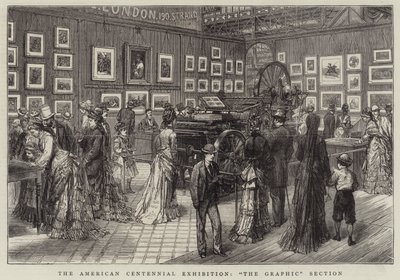 De Amerikaanse Eeuwfeesttentoonstelling, "The Graphic" Sectie door English School