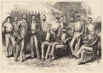 De Australische cricketspelers door English School