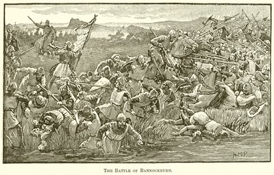 De slag bij Bannockburn door English School