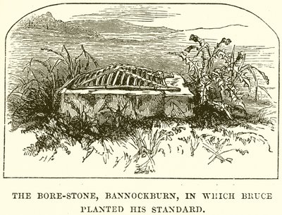 De Bore-Stone, Bannockburn, waarin Bruce zijn standaard plantte door English School
