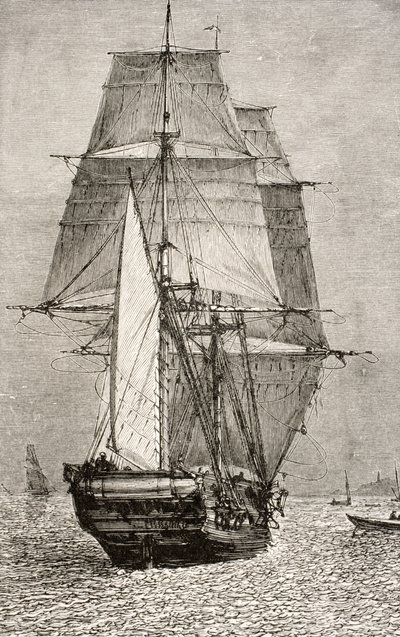 De Brig HMS Beagle, uit 